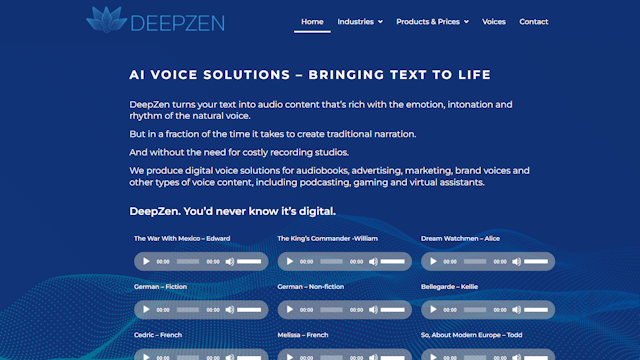 deepzen Ai voice solution