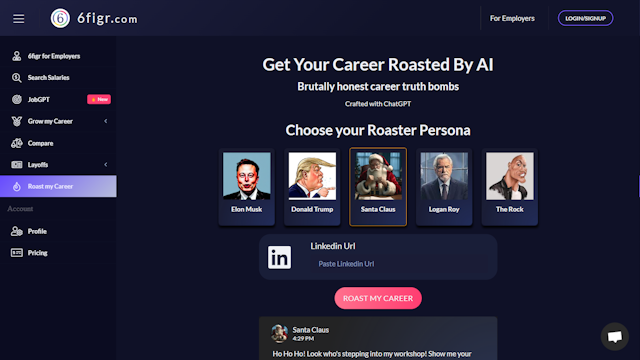 6figr.com get your career roasted by AI tool