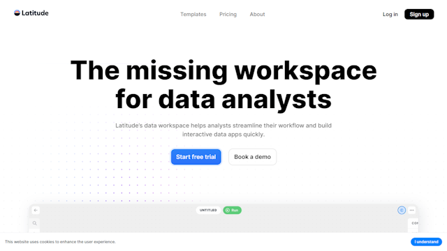 Lattitude the missing workspace for data analysts