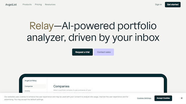 Angellist AI powered portfolio analyzer, driven by your inbox