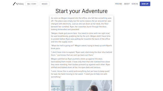 Mytales Ai tool for your adventure