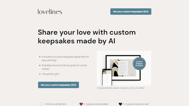 Lovelines Ai tool