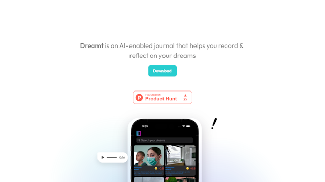 Dreamt AI enabled app