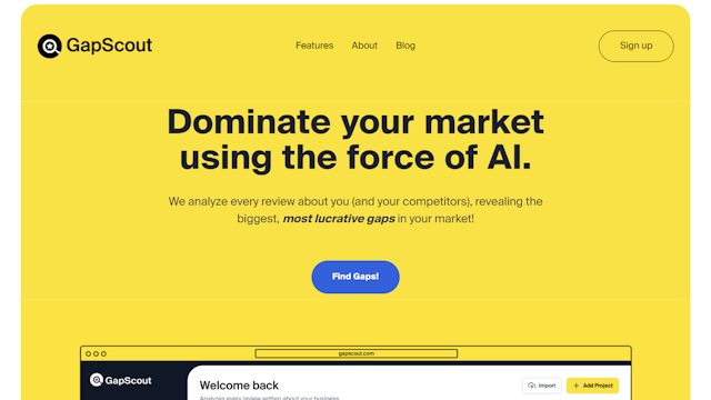 GapScout AI tool